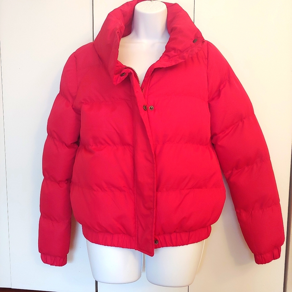 Brave Soul Red Puffer Jacket XS 100% polyester